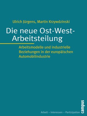 cover image of Die neue Ost-West-Arbeitsteilung